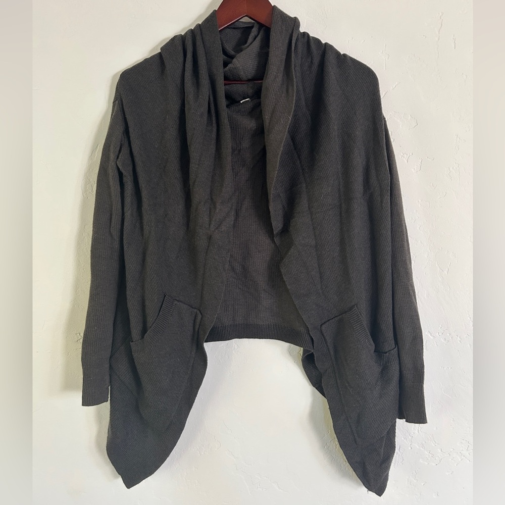 Lululemon Women's Charcoal Open Front Cardigan